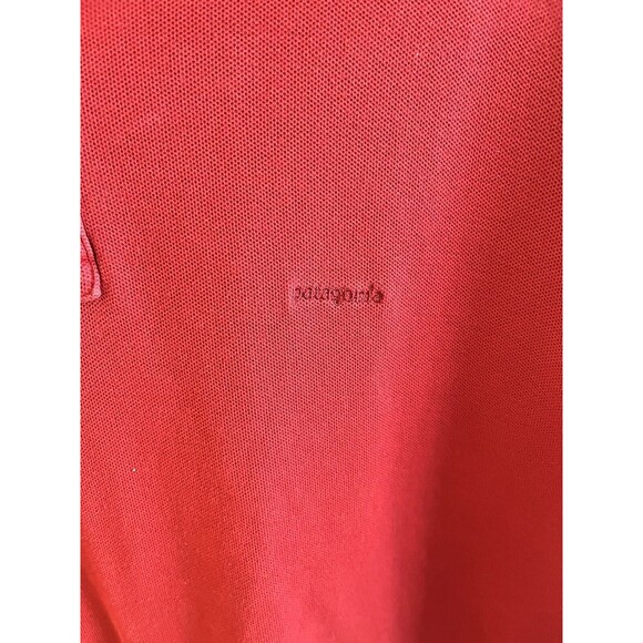 Patagonia Men's Organic Cotton Polo Shirt Red Size XL EUC Gorpcore Golf Work - Picture 2 of 6